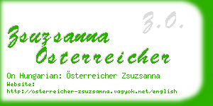 zsuzsanna osterreicher business card