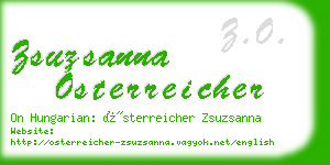 zsuzsanna osterreicher business card